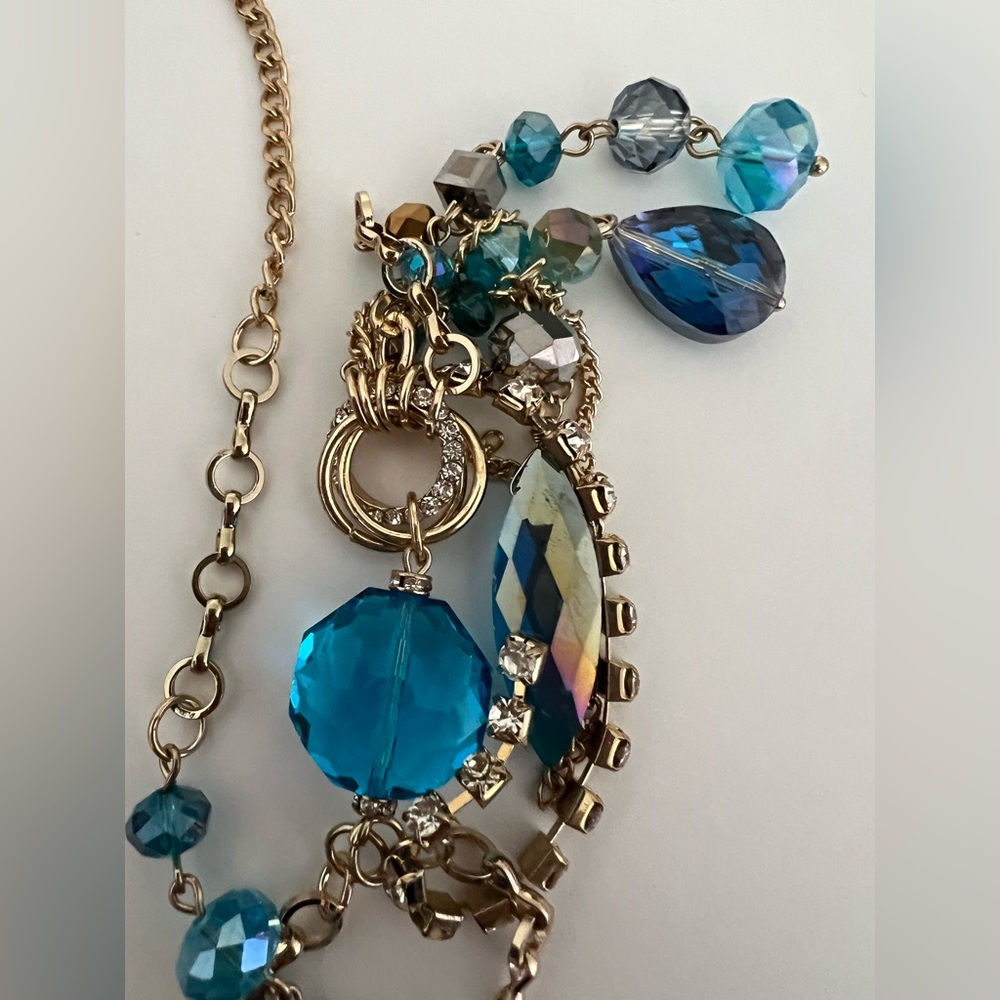 C.A.K.E by Ali-Khan long statement necklace NWT - Picture 6 of 6